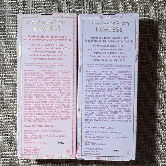 LAWLESS love, shack, fancy,
Lip Plumping Gloss - Picture 2 of 3